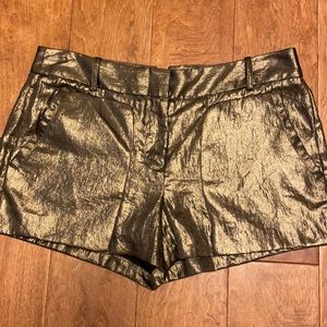 Gold BCBGMAXAZRIA shorts